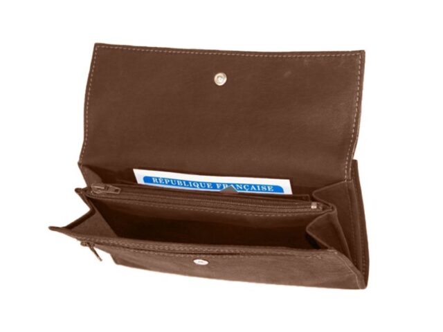 La Guêpe - Petite Maroquinerie - Portefeuille compagnon en cuir gold - 573