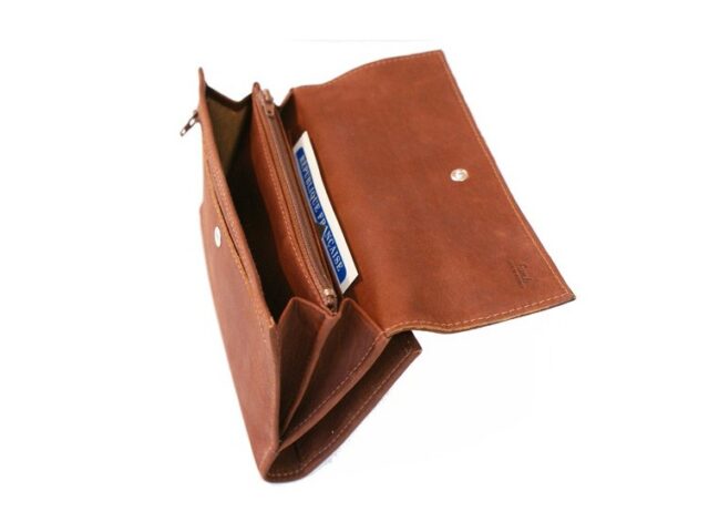 La Guêpe - Petite Maroquinerie - Portefeuille compagnon en cuir gold - 573