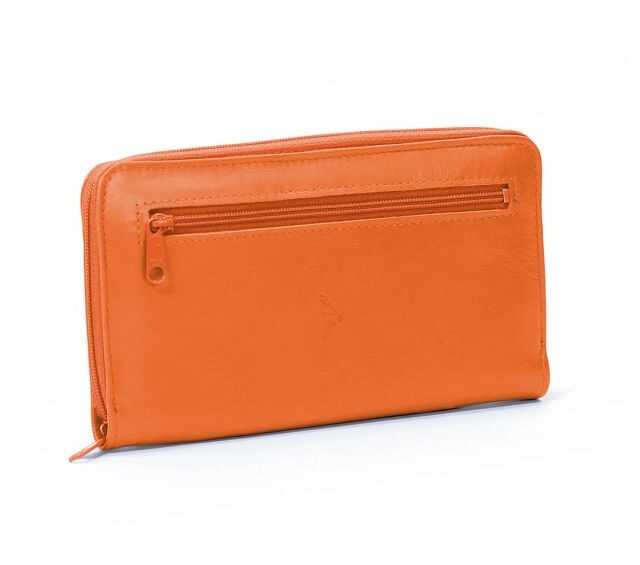 La Guêpe - Petite Maroquinerie - Compagnon cuir orange hermétique - 263