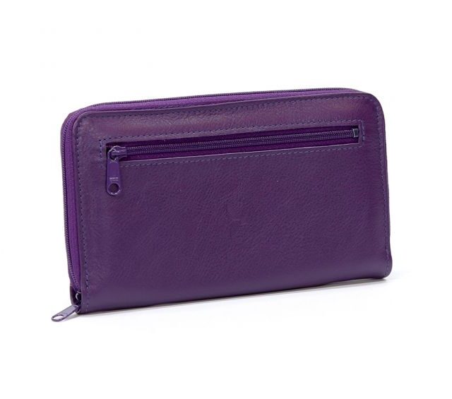 La Guêpe - Petite Maroquinerie - Compagnon cuir violet hermétique - 263