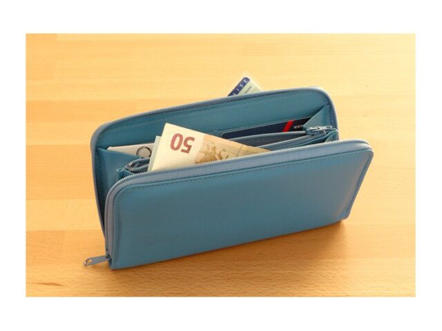 La Guêpe - Petite Maroquinerie - Compagnon cuir violet hermétique - 263