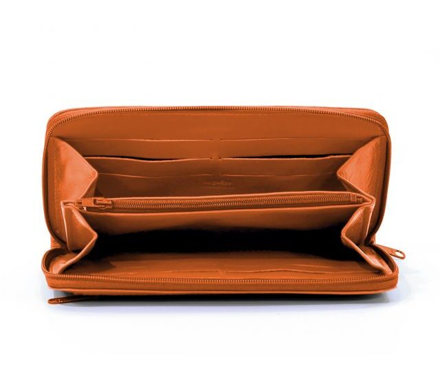 La Guêpe - Petite Maroquinerie - Compagnon cuir orange hermétique - 263