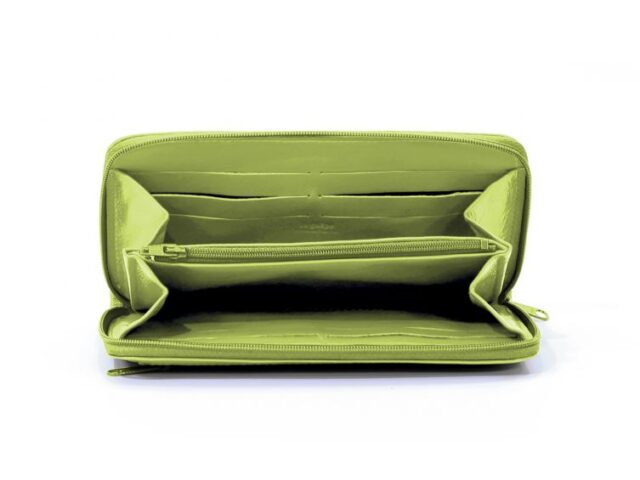 La Guêpe - Petite Maroquinerie - Compagnon cuir anis hermétique - 263