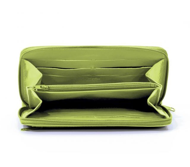 La Guêpe - Petite Maroquinerie - Compagnon cuir anis hermétique - 263