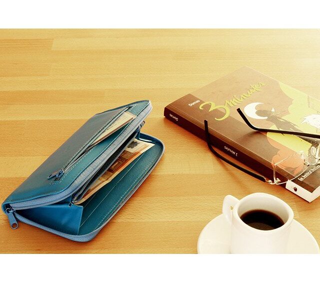 La Guêpe - Petite Maroquinerie - Compagnon cuir anis hermétique - 263