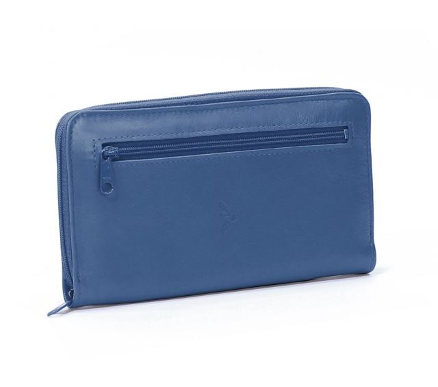 La Guêpe - Petite Maroquinerie - Compagnon cuir bleu de prusse hermétique - 263