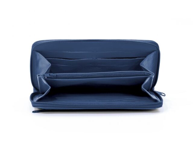 La Guêpe - Petite Maroquinerie - Compagnon cuir bleu de prusse hermétique - 263