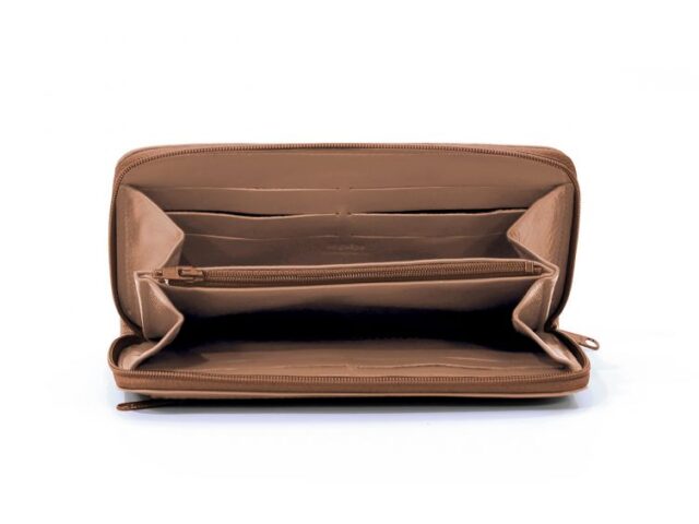 La Guêpe - Petite Maroquinerie - Compagnon cuir caramel hermétique - 263