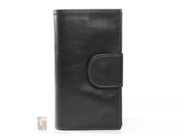 La Guêpe - Petite Maroquinerie - Compagnon en cuir de veau noir - 464