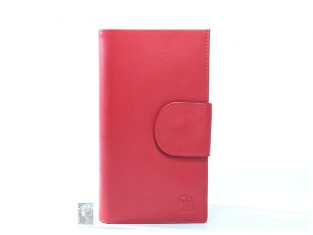 La Guêpe - Petite Maroquinerie - Compagnon en cuir de veau rouge - 464