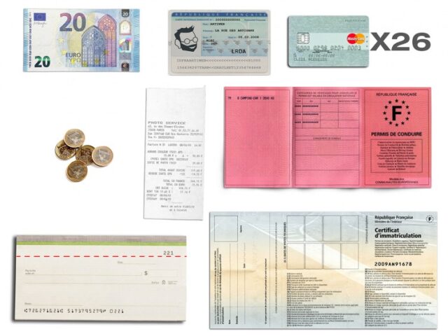 La Guêpe - Petite Maroquinerie - Compagnon en cuir de veau rouge - 464