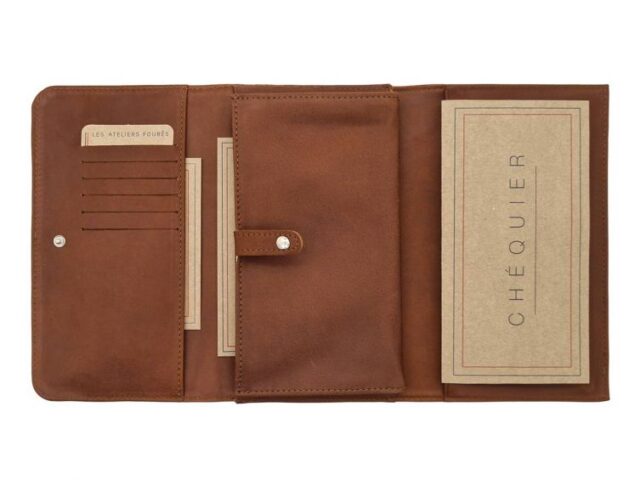 La Guêpe - Petite Maroquinerie - Compagnon en cuir fauve - B84