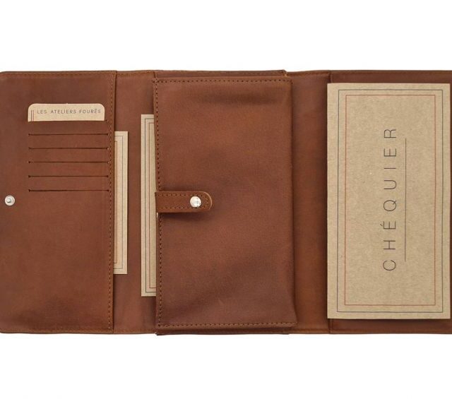 La Guêpe - Petite Maroquinerie - Compagnon en cuir fauve - B84