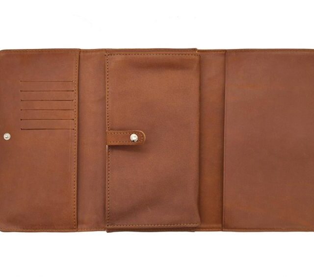 La Guêpe - Petite Maroquinerie - Compagnon en cuir fauve - B84