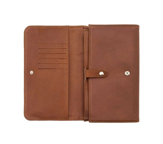 La Guêpe - Petite Maroquinerie - Compagnon en cuir fauve - B84