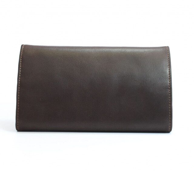 La Guêpe - Petite Maroquinerie - Compagnon en cuir marron - 290