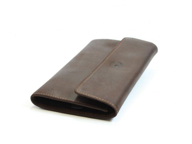 La Guêpe - Petite Maroquinerie - Compagnon en cuir marron - 290