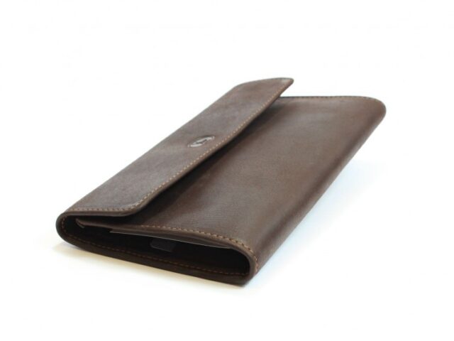 La Guêpe - Petite Maroquinerie - Compagnon en cuir marron - 290