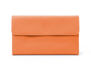 La Guêpe - Compagnon en cuir orange  12 cartes de crédit  290