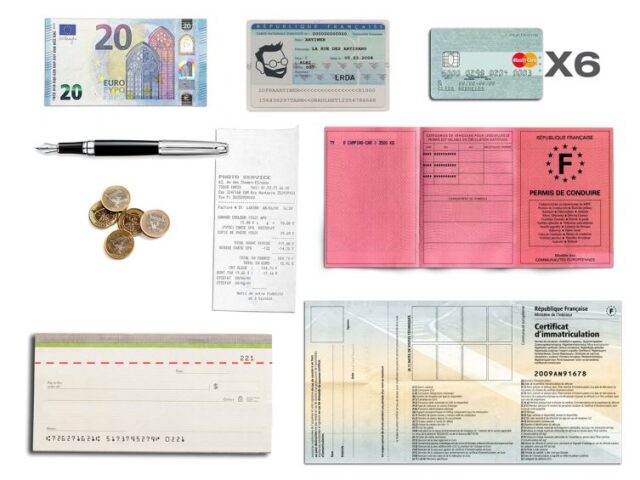 La Guêpe - Petite Maroquinerie - Compagnon en cuir orange à rabat - 318