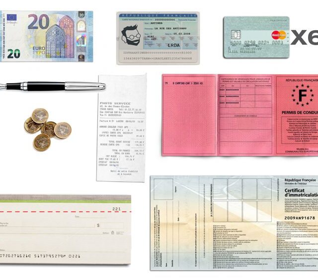 La Guêpe - Petite Maroquinerie - Compagnon en cuir rouge à rabat - 318