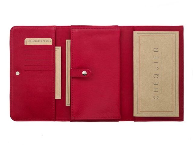 La Guêpe - Petite Maroquinerie - Compagnon en cuir rouge - B84