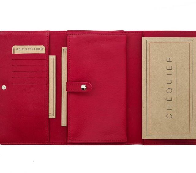 La Guêpe - Petite Maroquinerie - Compagnon en cuir rouge - B84