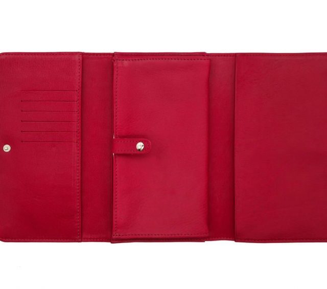 La Guêpe - Petite Maroquinerie - Compagnon en cuir rouge - B84