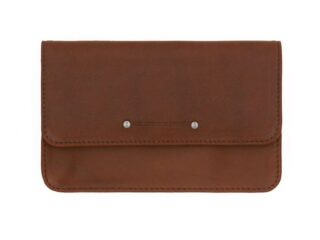 La Guêpe - Compagnon format Iphone X+ en cuir cognac – 999