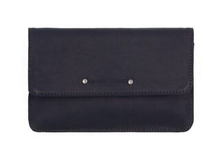 La Guêpe - Compagnon format Iphone X+ en cuir marine – 999