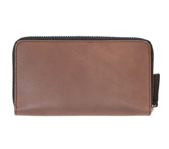 La Guêpe - Petite Maroquinerie - Compagnon hermétique "Luxe" en cuir marron - 20 cm - PM-024-01