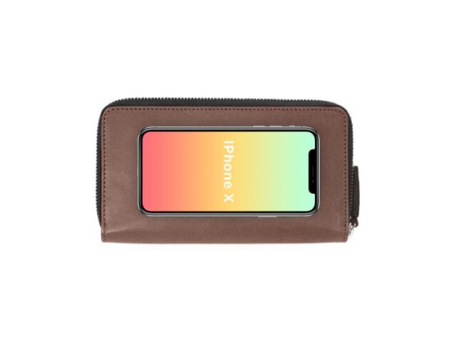 La Guêpe - Petite Maroquinerie - Compagnon hermétique "Luxe" en cuir marron - 20 cm - PM-024-01