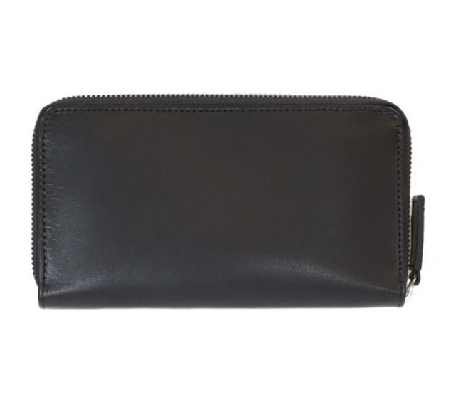 La Guêpe - Petite Maroquinerie - Compagnon hermétique "Luxe" en cuir noir - 20 cm - PM-024-01