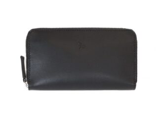 La Guêpe - Compagnon hermétique “Luxe” en cuir noir – 20 cm – PM-024-01
