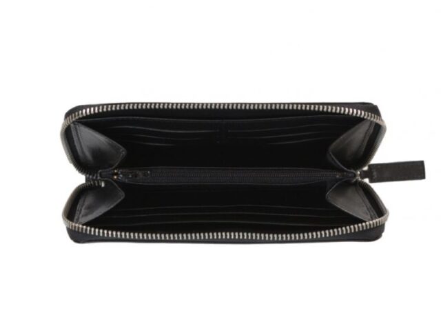 La Guêpe - Petite Maroquinerie - Compagnon hermétique "Luxe" en cuir noir - 20 cm - PM-024-01