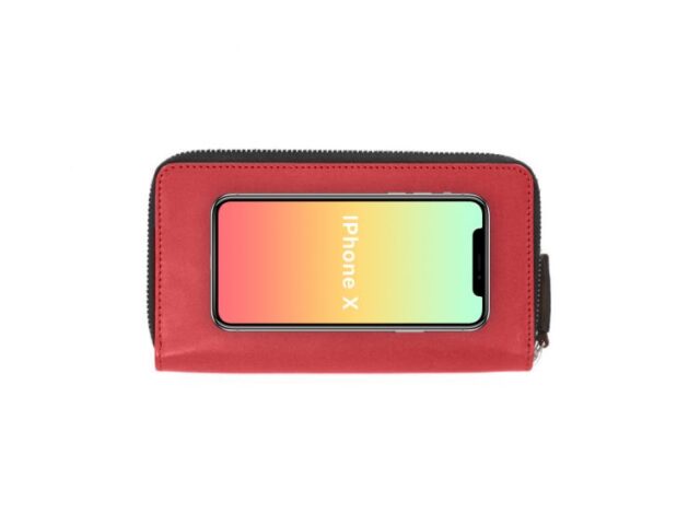 La Guêpe - Petite Maroquinerie - Compagnon hermétique "Luxe" en cuir rouge - 20 cm - PM-024-01