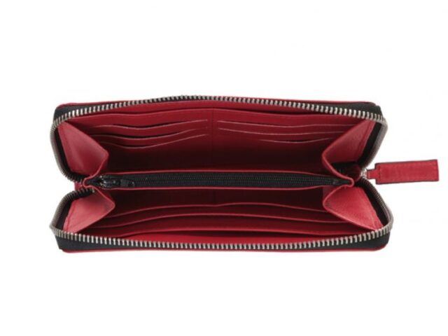 La Guêpe - Petite Maroquinerie - Compagnon hermétique "Luxe" en cuir rouge - 20 cm - PM-024-01