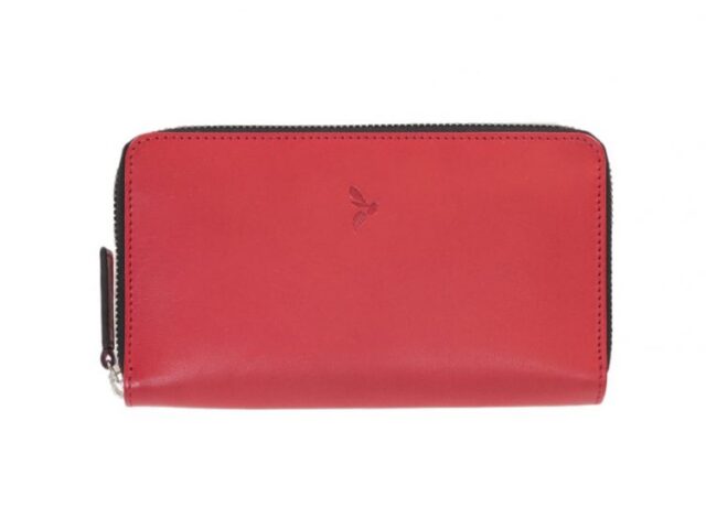 La Guêpe - Compagnon hermétique “Luxe” en cuir rouge – 20 cm – PM-024-01