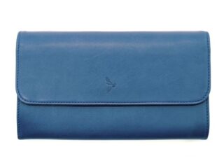La Guêpe - copy  Compagnon “Luxe” en cuir bleu aza – 20 cm – PM-004-01