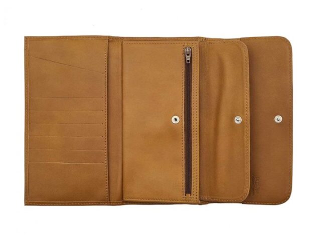 La Guêpe - Petite Maroquinerie - Compagnon "Luxe" en cuir gold - 20 cm - PM-004-01