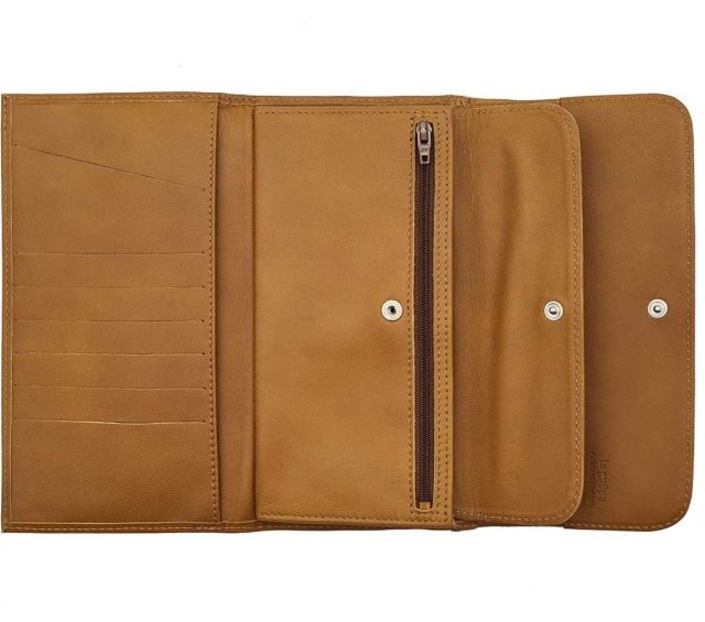 La Guêpe - Petite Maroquinerie - Compagnon "Luxe" en cuir gold - 20 cm - PM-004-01