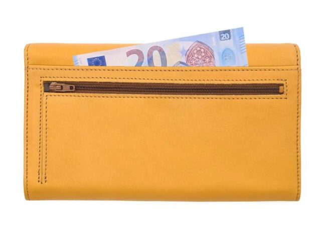 La Guêpe - Petite Maroquinerie - Compagnon "Luxe" en cuir gold - 20 cm - PM-004-01