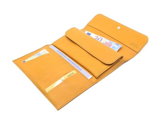 La Guêpe - Petite Maroquinerie - Compagnon "Luxe" en cuir gold - 20 cm - PM-004-01