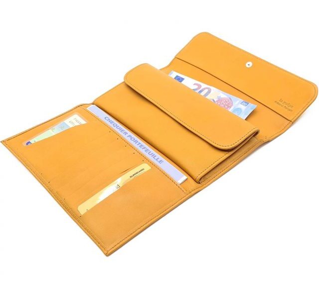 La Guêpe - Petite Maroquinerie - Compagnon "Luxe" en cuir gold - 20 cm - PM-004-01