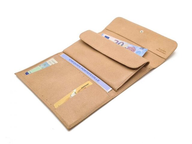 La Guêpe - Petite Maroquinerie - Compagnon "Luxe" en cuir nude - 20 cm - PM-004-01