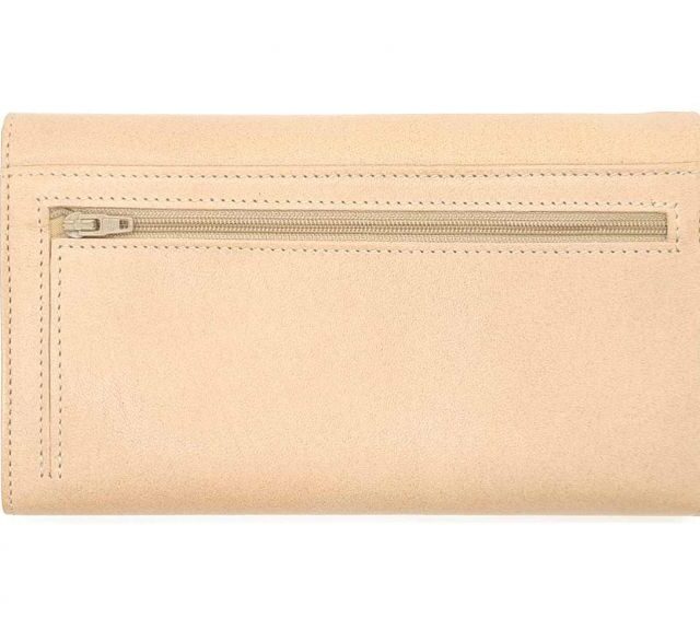 La Guêpe - Petite Maroquinerie - Compagnon "Luxe" en cuir nude - 20 cm - PM-004-01