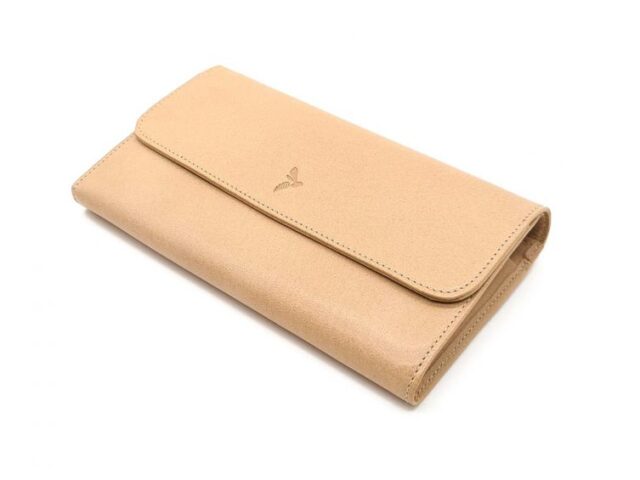 La Guêpe - Petite Maroquinerie - Compagnon "Luxe" en cuir nude - 20 cm - PM-004-01