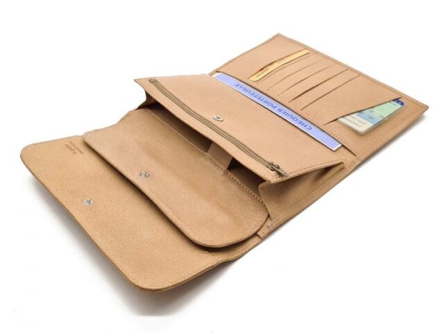 La Guêpe - Petite Maroquinerie - Compagnon "Luxe" en cuir nude - 20 cm - PM-004-01