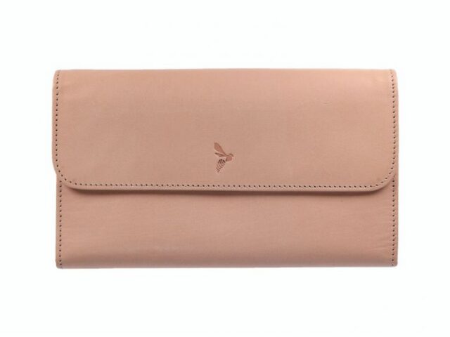 La Guêpe - Petite Maroquinerie - Compagnon "Luxe" en cuir nude - 20 cm - PM-004-01