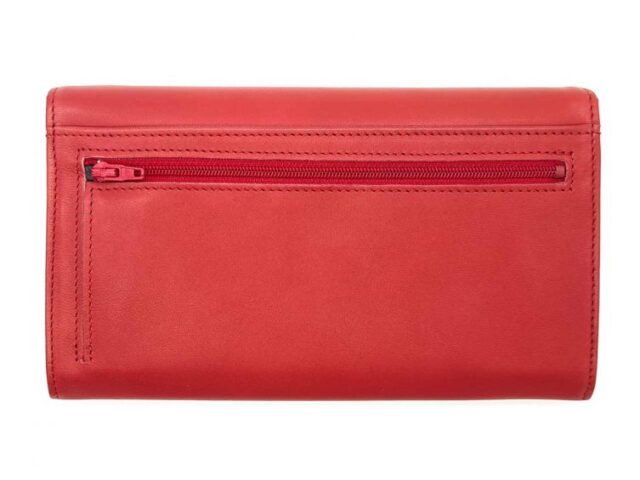 La Guêpe - Petite Maroquinerie - Compagnon "Luxe" en cuir rouge - 20 cm - PM-004-01